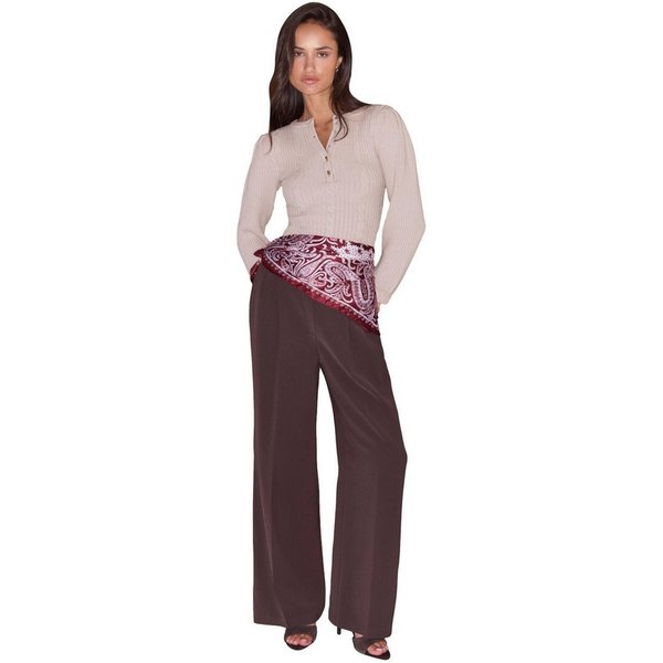 LIPSY Strickpullover Lipsy Pullover mit Zopfmuster und Knopf, Regular (1-tlg)