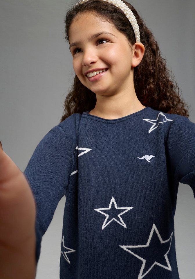 KangaROOS Strickpullover Strickpullover mit Sternen von KangaROOS Weicher Pullover mit Sternen-Motiv, elastisches Strickmaterial – Bild 3 von 5