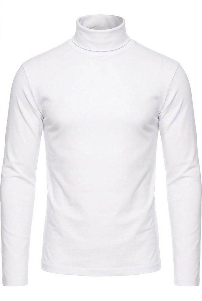 Reslad Strickpullover Reslad Herren Rollkragenpullover Männer Pulli sportlicher Rolli Pullov (1-tlg) Rollkragenpullover Basic Slim Fit – Bild 2 von 4