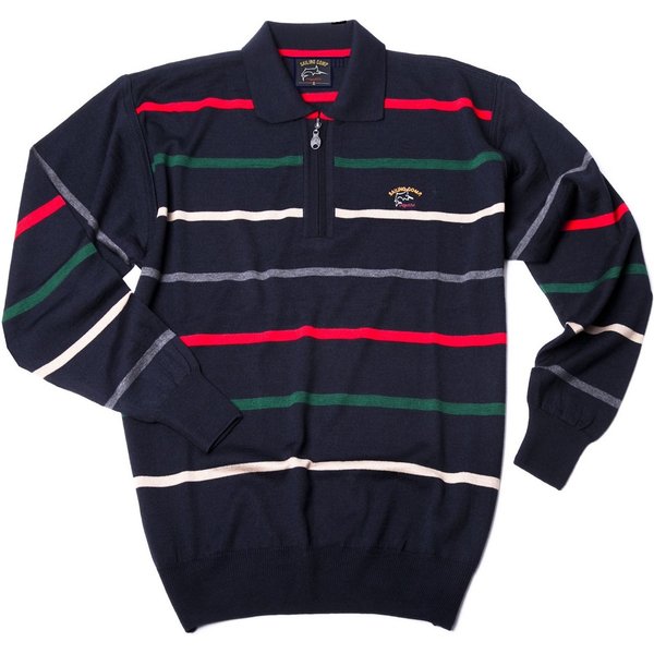 Sailing Comp. Strickpullover Sailing Comp Pullover mit Reisverschluss, maritim zeitlose Elegance