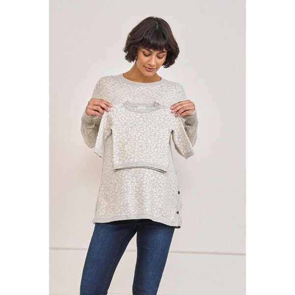 Seraphine Strickpullover Seraphine Mum & Baby Pullover Umstands-/Stillmode (1-tlg)