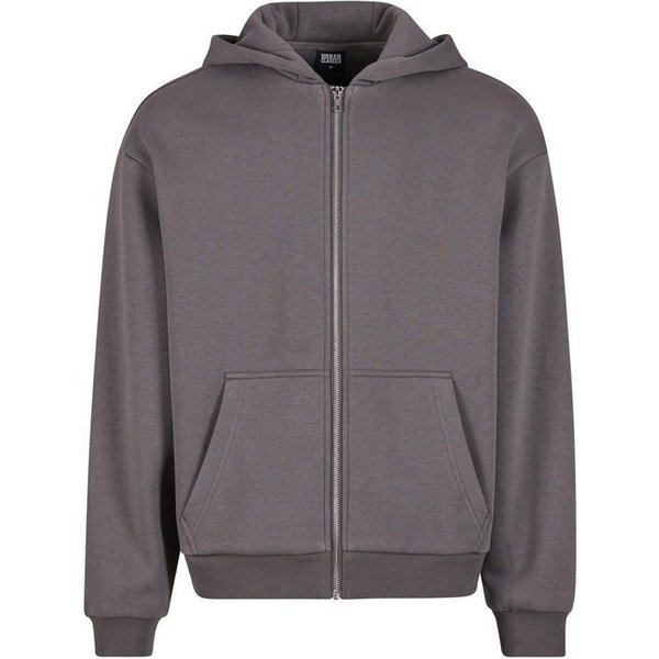 URBAN CLASSICS Strickpullover Urban Classics Fluffy Zip Cardigan (1-tlg)