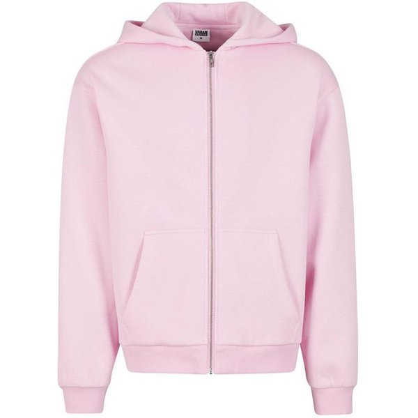 URBAN CLASSICS Strickpullover Urban Classics Fluffy Zip Cardigan (1-tlg)