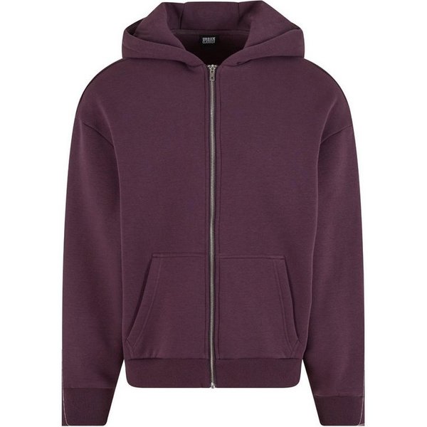 URBAN CLASSICS Strickpullover Urban Classics Fluffy Zip Cardigan (1-tlg)