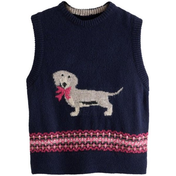 LAURA ASHLEY Stricktop Laura Ashley Tanktop, Woody Dog (1-tlg)