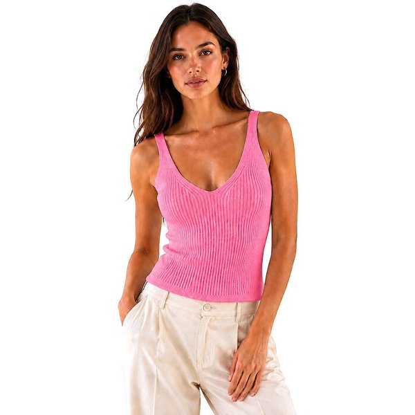 Worldclassca Stricktop Worldclassca Stricktop Ärmellos Basic Leicht Gerippt Tanktop Sommer Neue Kollektion - Stilvolle und gemütliche Sommer Mode für Damen