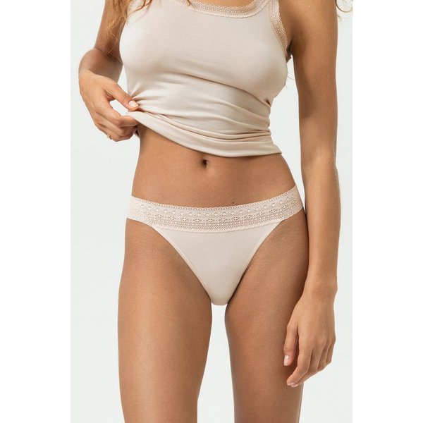 Mey String Mey String Serie Modal Lace Uni String (1-St., 1) Stilvoller Basic-String, weiches Modal, mit Baumwoll-Zwickel