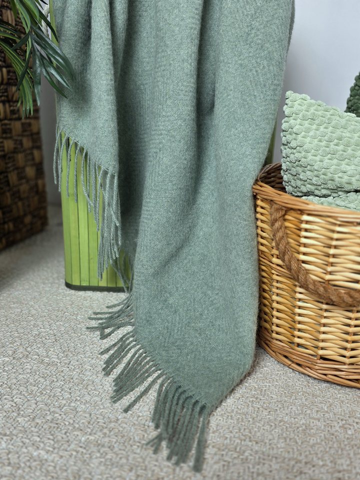Wolldecke "TIROL M" 100 % Wolle, 140 x 200 cm in versch. Farben, STTS – Bild 5 von 5
