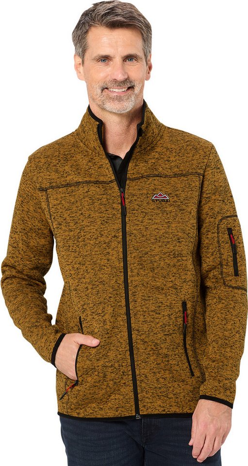 Stubai Strickfleecejacke leichte, Übergangsjacke, schnelltrocknend mit Reißverschlusstaschen – Bild 3 von 5