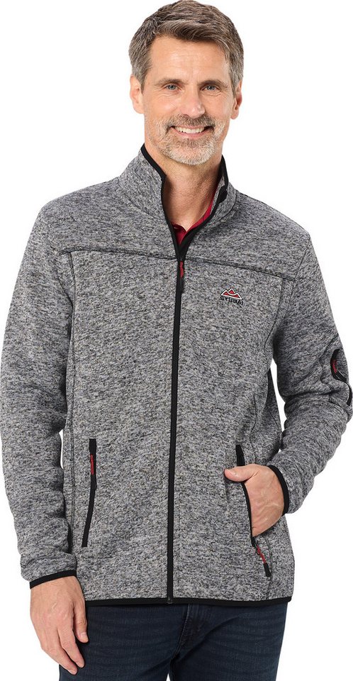 Stubai Strickfleecejacke leichte, Übergangsjacke, schnelltrocknend mit Reißverschlusstaschen – Bild 3 von 5