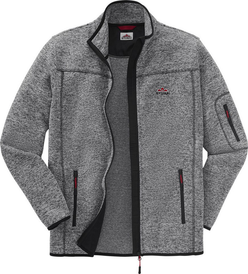 Stubai Strickfleecejacke leichte, Übergangsjacke, schnelltrocknend mit Reißverschlusstaschen – Bild 5 von 5