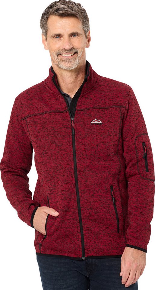 Stubai Strickfleecejacke leichte, Übergangsjacke, schnelltrocknend mit Reißverschlusstaschen – Bild 3 von 5