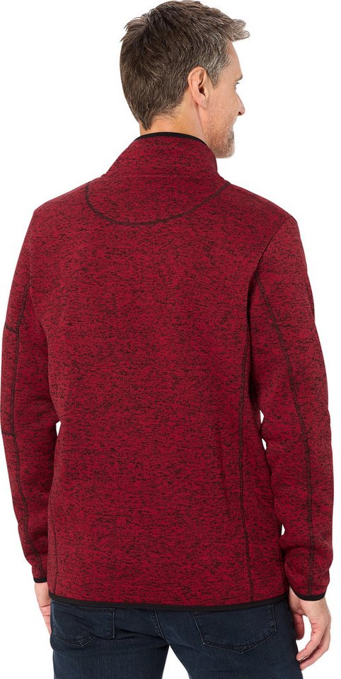 Stubai Strickfleecejacke leichte, Übergangsjacke, schnelltrocknend mit Reißverschlusstaschen – Bild 4 von 5