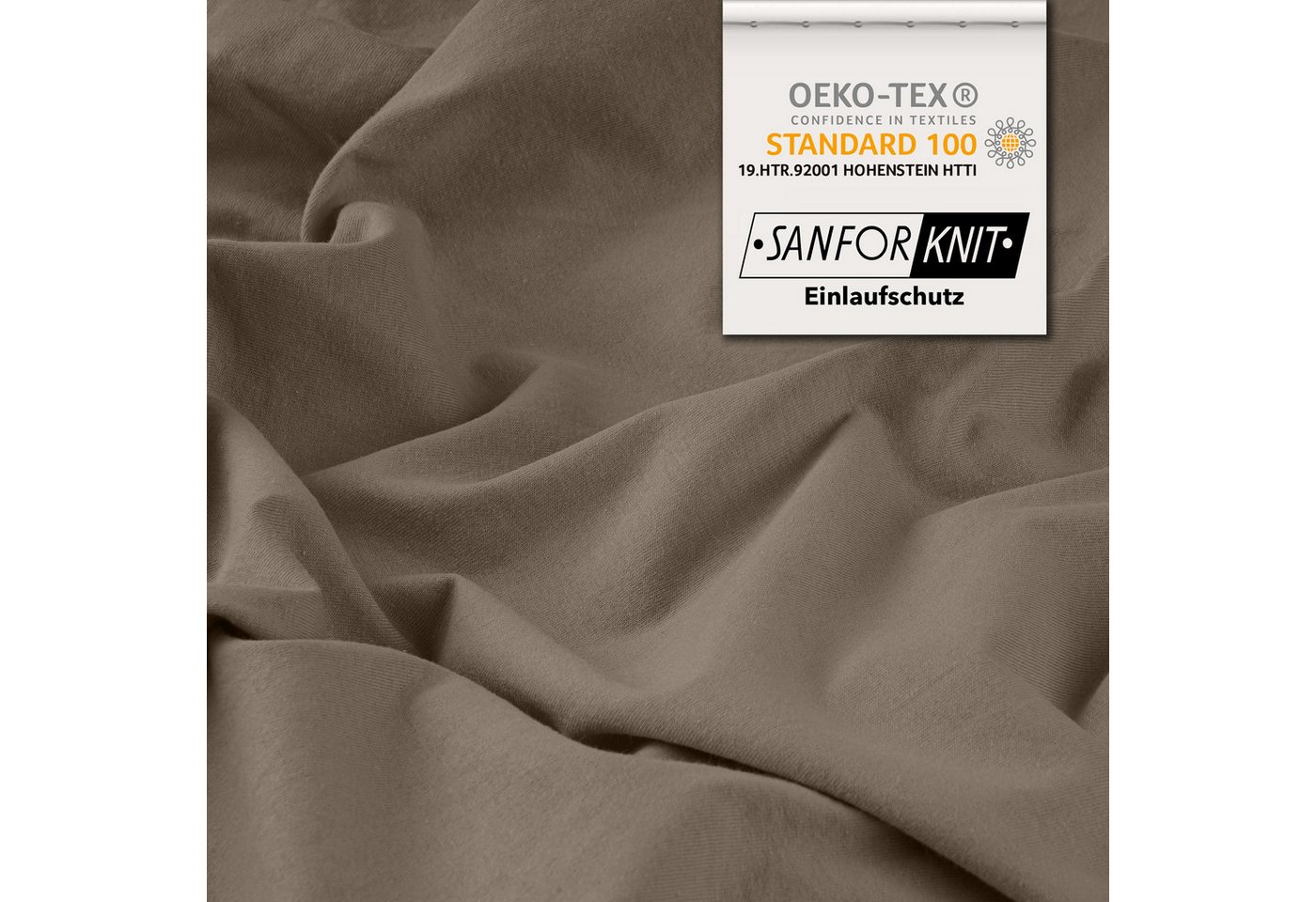 STUDIO Spannbettlaken Premium, 170 g/m², viele Größen, OEKO-TEX 100, Jersey, Gummizug: rundum, (1 Stück), 90x200 - 100x220cm Bettlaken Spannbetttuch bis 35cm Hö – Bild 2 von 5