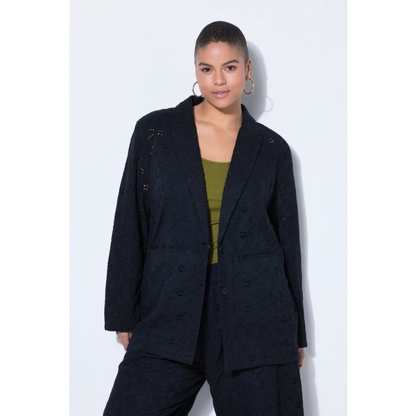Studio Untold Blusenblazer Blazer oversized florale Spitze