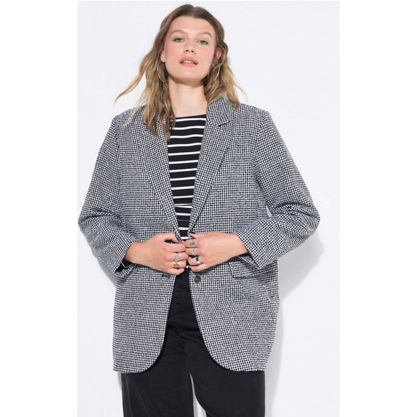 Studio Untold Blusenblazer Blazer oversized Hahnentritt-Struktur