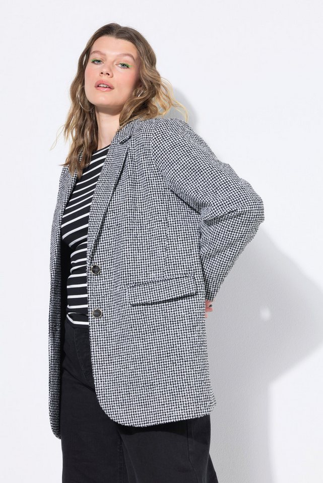Studio Untold Blusenblazer Blazer oversized Hahnentritt-Struktur – Bild 4 von 4