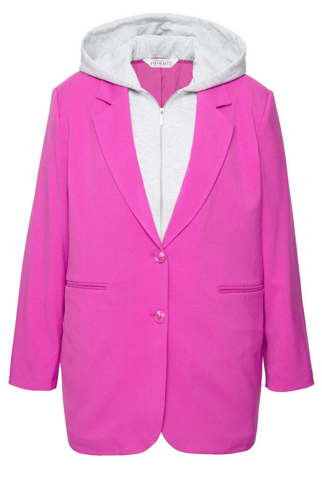 Studio Untold Blusenblazer Blazer oversized Kapuze – Bild 2 von 2
