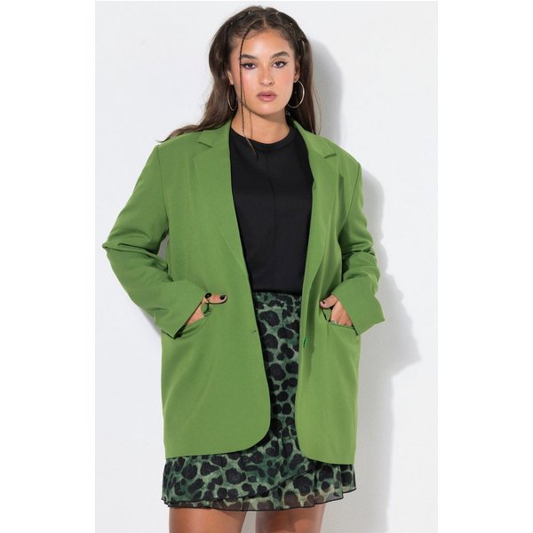 Studio Untold Blusenblazer Blazer oversized leicht elastisch einreihig