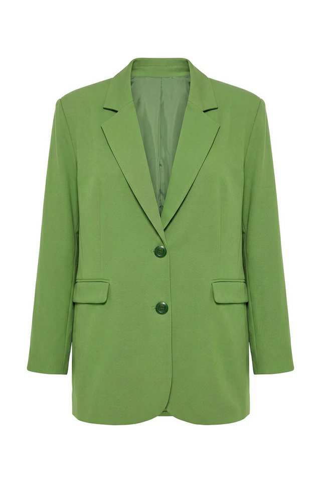 Studio Untold Blusenblazer Blazer oversized leicht elastisch einreihig – Bild 2 von 3