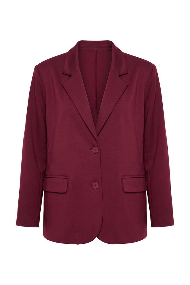 Studio Untold Blusenblazer Puntoblazer oversized Punto-di-Roma Jersey – Bild 2 von 4