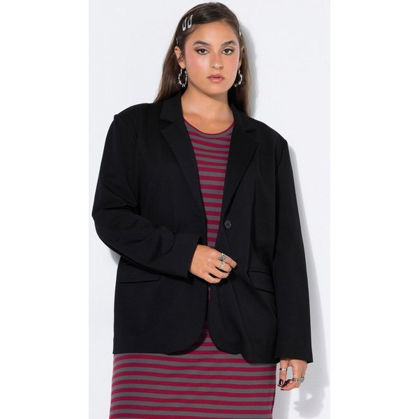 Studio Untold Blusenblazer Puntoblazer oversized Punto-di-Roma Jersey