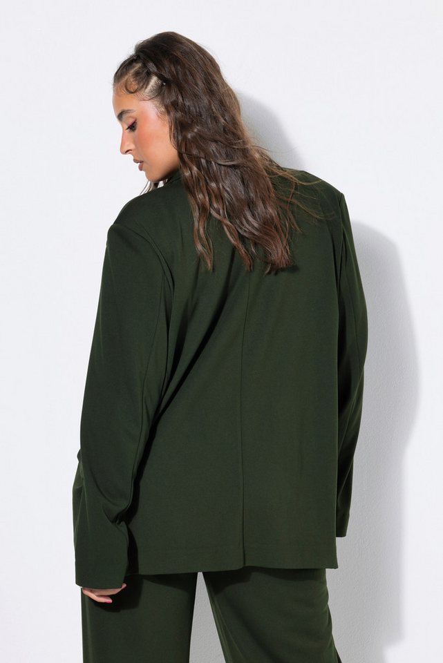 Studio Untold Blusenblazer Puntoblazer oversized Punto-di-Roma Jersey – Bild 3 von 4