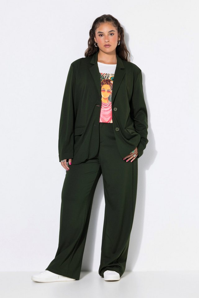 Studio Untold Blusenblazer Puntoblazer oversized Punto-di-Roma Jersey – Bild 4 von 4
