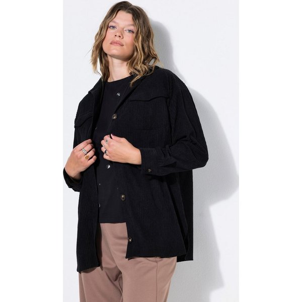 Studio Untold Hemdbluse Cord-Hemd oversized Hemdkragen Langarm