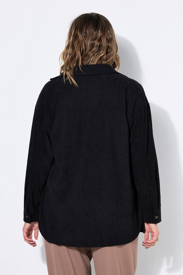 Studio Untold Hemdbluse Cord-Hemd oversized Hemdkragen Langarm – Bild 3 von 4