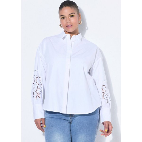 Studio Untold Hemdbluse Hemd Oversize Shape Stickerei