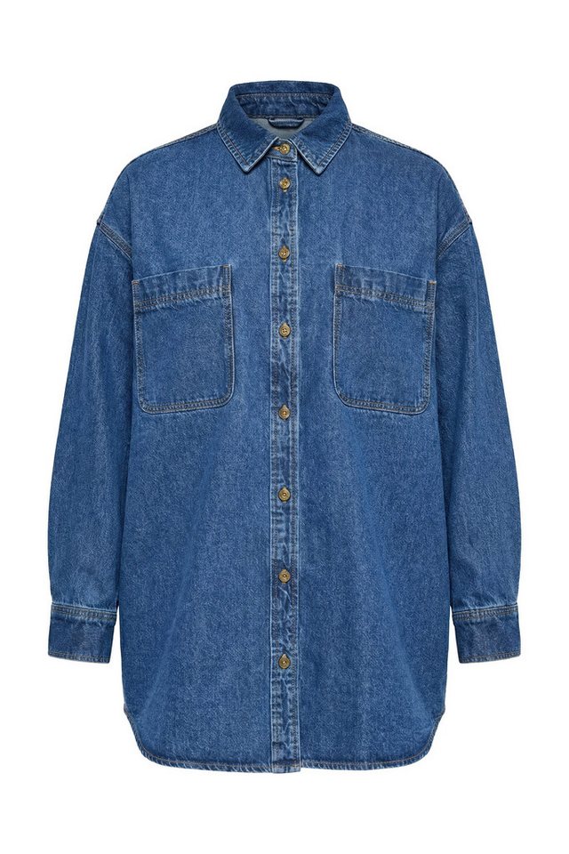 Studio Untold Hemdbluse Jeanshemd oversized Hemdkragen – Bild 2 von 3