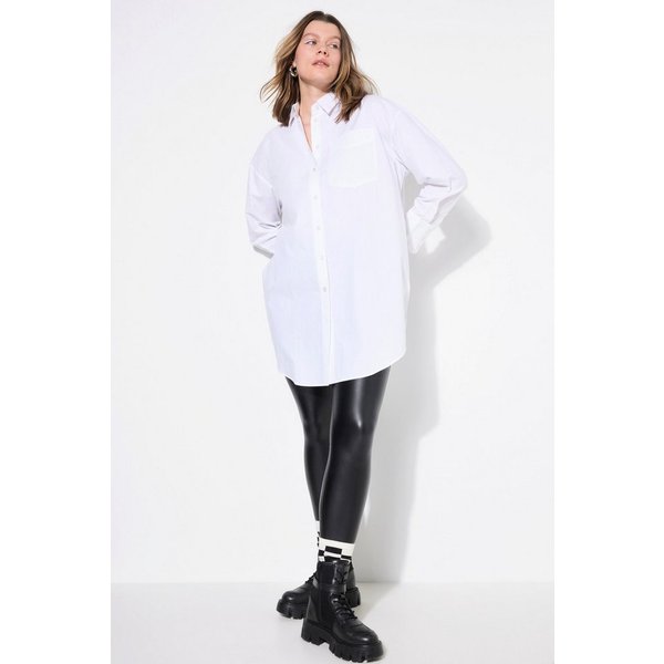 Studio Untold Hemdbluse Hemdbluse oversized Knopfleiste Hemdkragen Bestseller