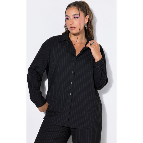 Studio Untold Hemdbluse Hemdbluse oversized Nadelstreifen