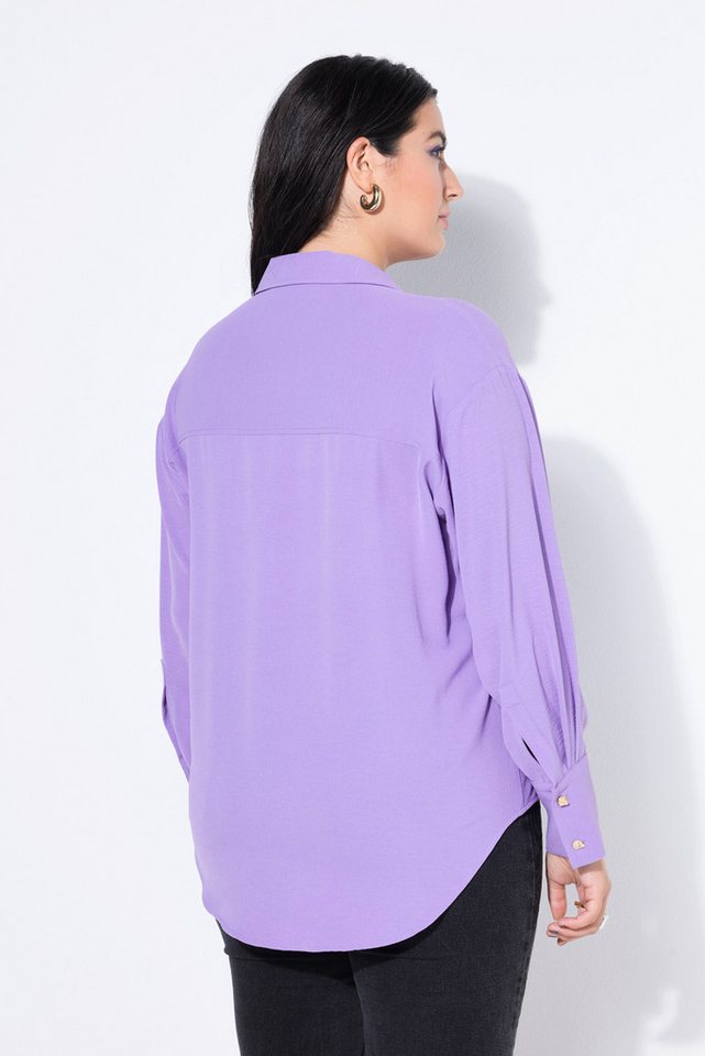 Studio Untold Hemdbluse Hemdbluse oversized Schmuckknöpfe – Bild 3 von 4