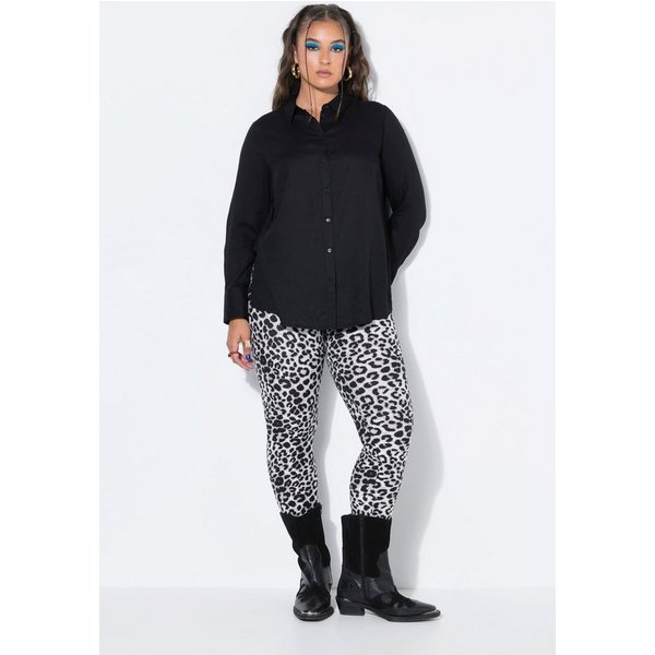 Studio Untold Hemdbluse Hemdbluse Straight Shape Langarm