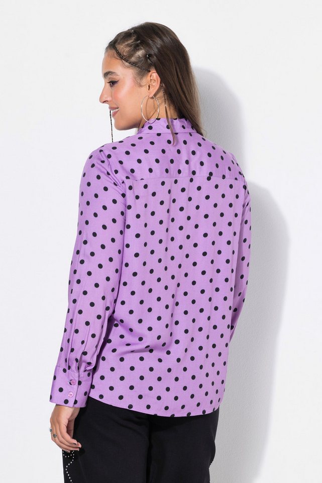 Studio Untold Hemdbluse Hemdbluse Wide Shape Polkadots – Bild 3 von 4