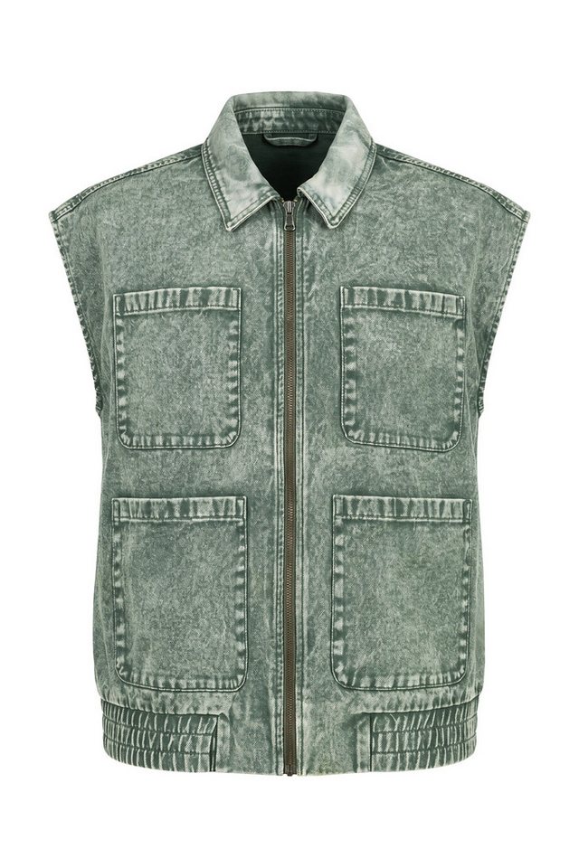 Studio Untold Jeansweste Jeansweste Blouson-Shape verwaschen – Bild 2 von 4