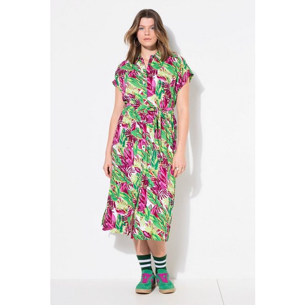 Studio Untold Jerseykleid Maxikleid oversized Jungle-Print