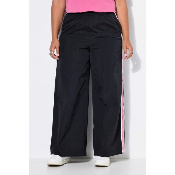 Studio Untold Jogginghose Trackpants Wide Legs Seitenstreifen Elastikbund