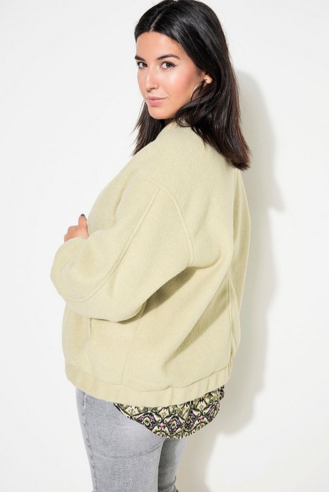 Studio Untold Kurzjacke Blouson oversized Wolloptik – Bild 3 von 4