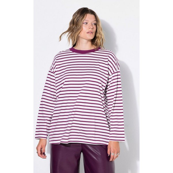 Studio Untold Longsleeve Longsleeve oversized Ringeljersey Rücken-Statement