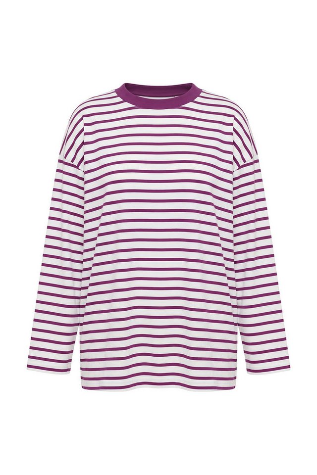 Studio Untold Longsleeve Longsleeve oversized Ringeljersey Rücken-Statement – Bild 2 von 4