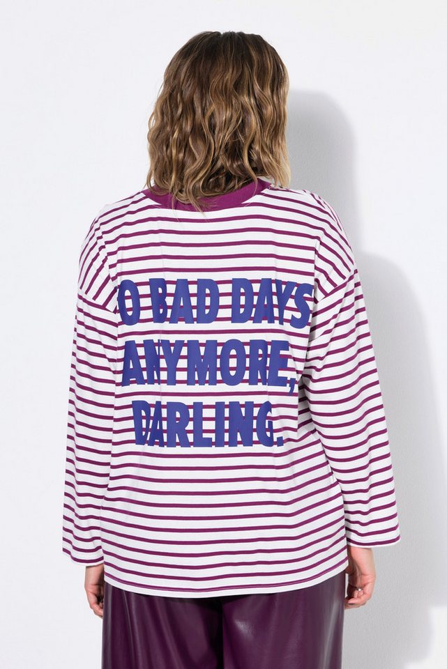 Studio Untold Longsleeve Longsleeve oversized Ringeljersey Rücken-Statement – Bild 3 von 4