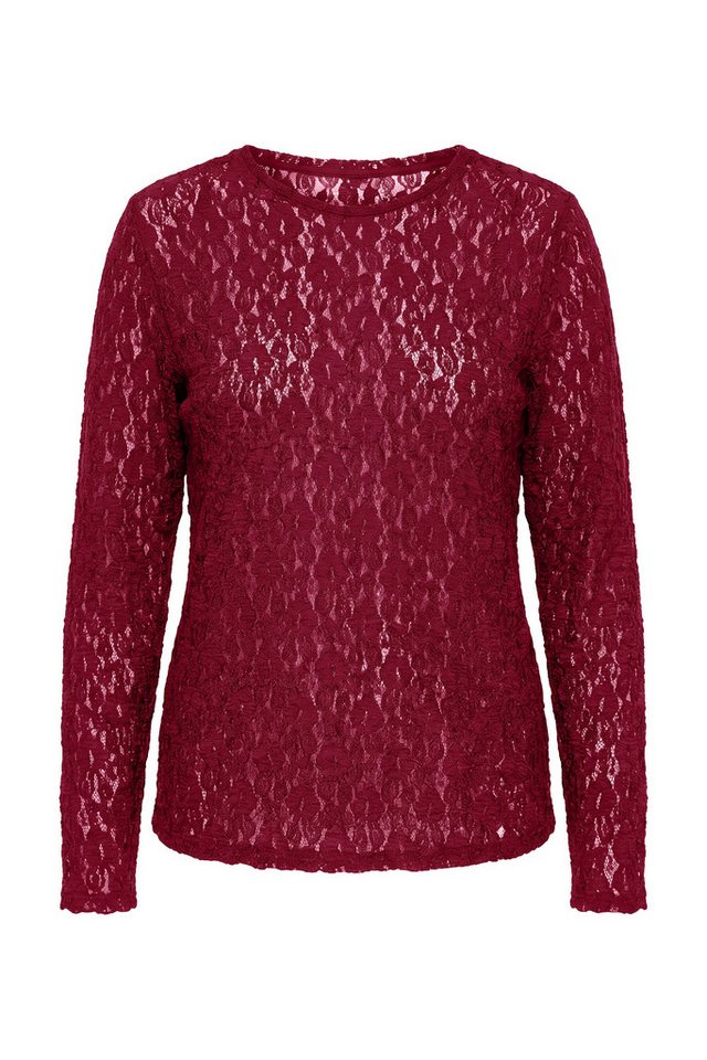 Studio Untold Longsleeve Spitzen-Shirt Slim Shape Langarm – Bild 2 von 4