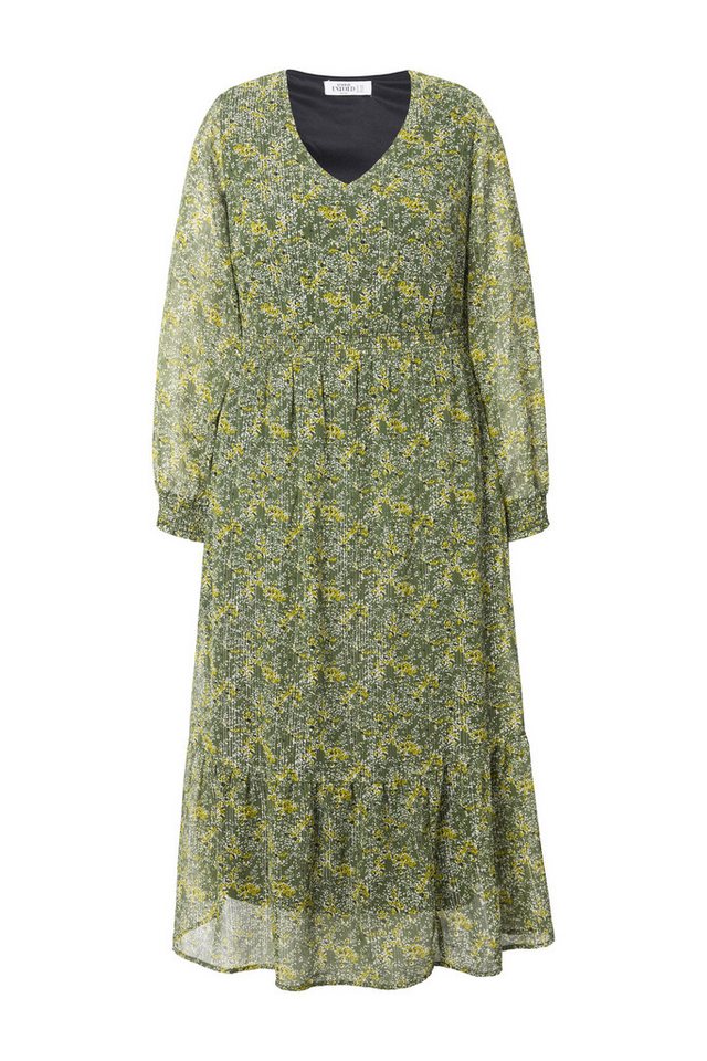 Studio Untold Maxikleid Maxikleid A-Line Flower Print Wrap-Effekt – Bild 2 von 4