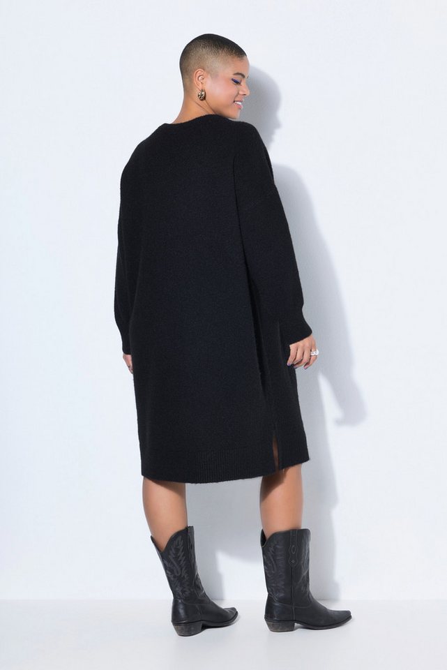 Studio Untold Minikleid Strickkleid oversized Midikleid Rundhals Langarm – Bild 3 von 3