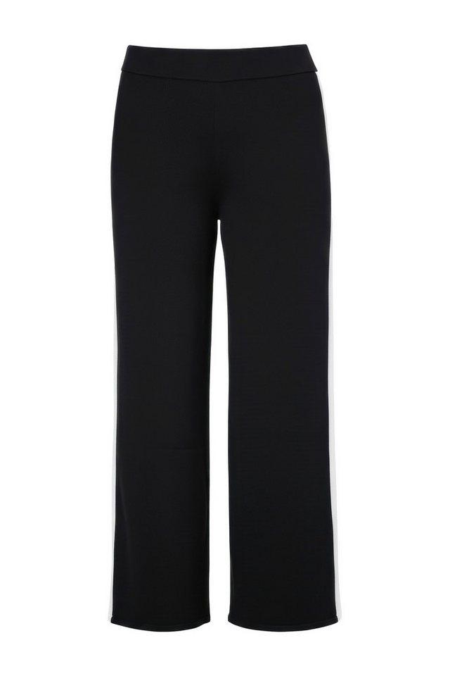 Studio Untold Schlupfhose Strickhose Straight Legs Seitenstreifen – Bild 2 von 4