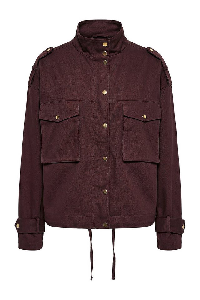 Studio Untold Sommerjacke Utility-Jacke oversized große Taschen Stehkragen – Bild 2 von 4
