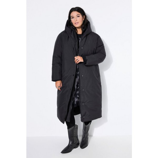 Studio Untold Steppmantel Steppmantel oversize 2-Wege-Zipper und Knopfleiste